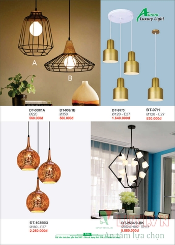 CATALOGUE BẢNG GIÁ ĐÈN LED TRANG TRÍ AURORA 2022