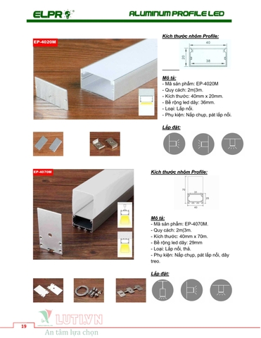 CATALOGUE ALUMINUM PROFILE LED