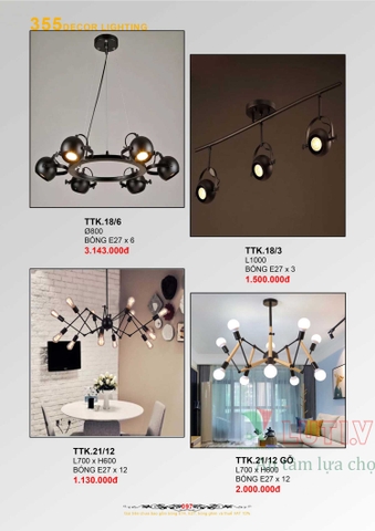 CATALOGUE BẢNG GIÁ ĐÈN LED TRANG TRÍ 355 NĂM 2021