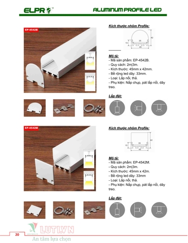 CATALOGUE ALUMINUM PROFILE LED