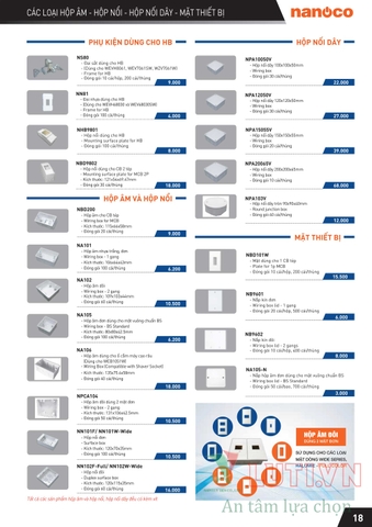 CATALOGUE THIẾT BỊ ĐIỆN PANASONIC 2021 (THÁNG 10)