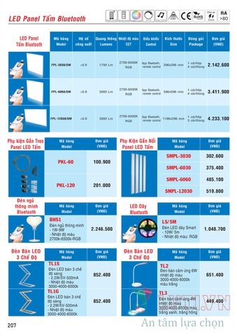 CATALOGUE BẢNG GIÁ ĐÈN LED MPE (THÁNG 10/2021)