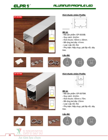 CATALOGUE ALUMINUM PROFILE LED