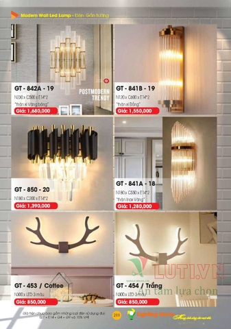 CATALOGUE ĐÈN TRANG TRÍ LIGHTING&HOME 2022 (P1)
