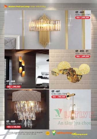 CATALOGUE ĐÈN TRANG TRÍ LIGHTING&HOME 2022 (P1)