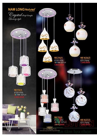 CATALOGUE BẢNG GIÁ ĐÈN LED TRANG TRÍ NAM LONG 2021 (PHẦN 1)