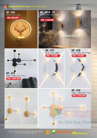 CATALOGUE ĐÈN TRANG TRÍ LIGHTING&HOME 2022 (P1)