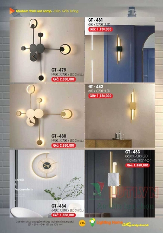 CATALOGUE ĐÈN TRANG TRÍ LIGHTING&HOME 2022 (P1)