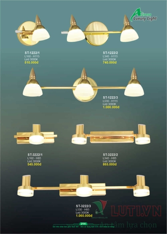 CATALOGUE BẢNG GIÁ ĐÈN LED TRANG TRÍ AURORA 2022