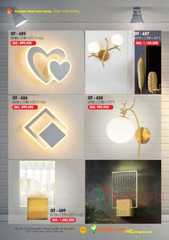 CATALOGUE ĐÈN TRANG TRÍ LIGHTING&HOME 2022 (P1)