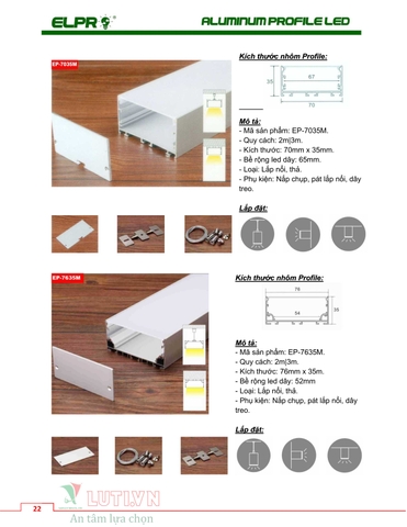 CATALOGUE ALUMINUM PROFILE LED