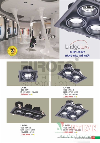 CATALOGUE BẢNG GIÁ ĐÈN TRANG TRÍ EUROTO 2022 (P1)