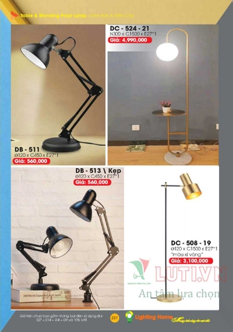 CATALOGUE ĐÈN TRANG TRÍ LIGHTING&HOME 2022 (P1)