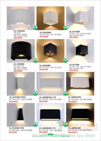 CATALOGUE BẢNG GIÁ ĐÈN LED TRANG TRÍ AURORA 2022