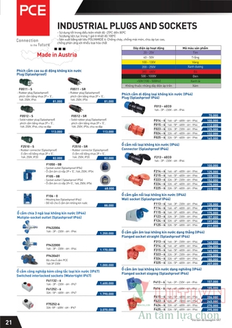 CATALOGUE THIẾT BỊ ĐIỆN PANASONIC 2021 (THÁNG 10)