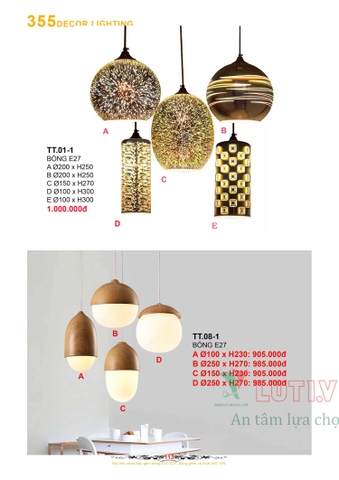 CATALOGUE BẢNG GIÁ ĐÈN LED TRANG TRÍ 355 NĂM 2021