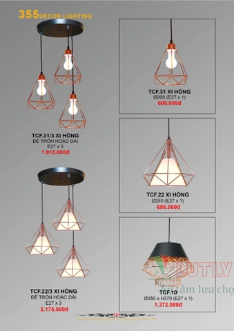 CATALOGUE BẢNG GIÁ ĐÈN LED TRANG TRÍ 355 NĂM 2021