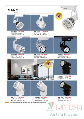 CATALOGUE BẢNG GIÁ ĐÈN LED TRANG TRÍ SANO 2021 (PHẦN 1)