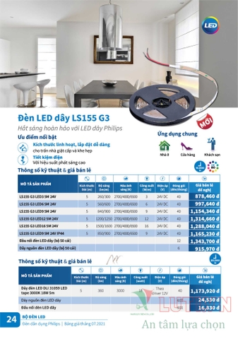 CATALOGUE BẢNG GIÁ ĐÈN DÂN DỤNG PHILIPS 2021