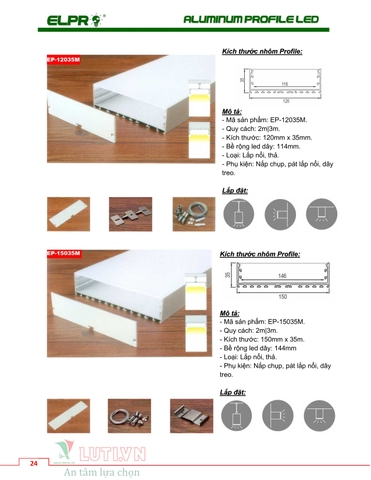 CATALOGUE ALUMINUM PROFILE LED