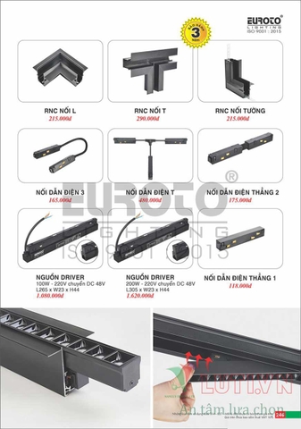 CATALOGUE BẢNG GIÁ ĐÈN TRANG TRÍ EUROTO 2022 (P1)