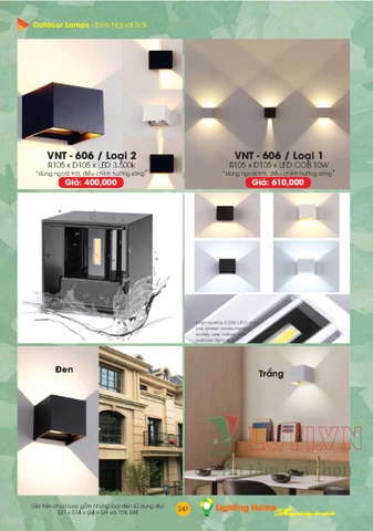 CATALOGUE ĐÈN TRANG TRÍ LIGHTING&HOME 2022 (P1)
