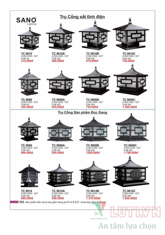 CALOTAGUE BẢNG GIÁ ĐÈN LED TRANG TRÍ SANO 2021 (PHẦN 2)