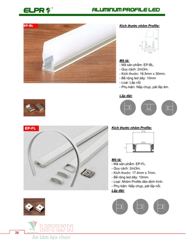 CATALOGUE ALUMINUM PROFILE LED