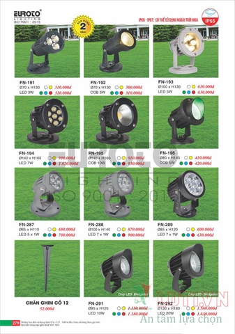 CATALOGUE ĐÈN TRANG TRÍ EUROTO 2022 (P2)