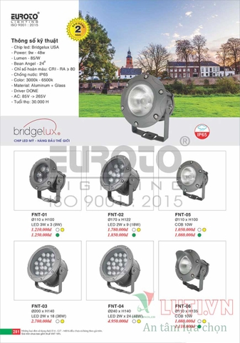 CATALOGUE ĐÈN TRANG TRÍ EUROTO 2022 (P2)