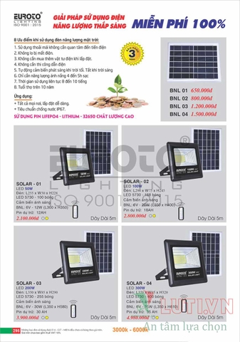 CATALOGUE ĐÈN TRANG TRÍ EUROTO 2022 (P2)