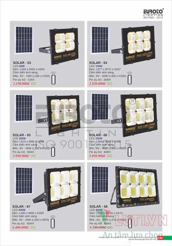CATALOGUE ĐÈN TRANG TRÍ EUROTO 2022 (P2)