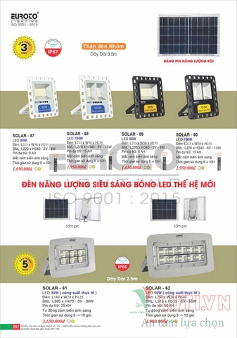 CATALOGUE ĐÈN TRANG TRÍ EUROTO 2022 (P2)