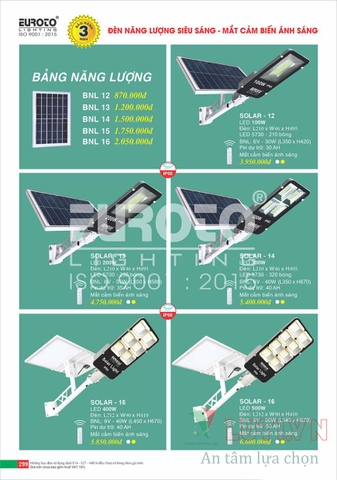 CATALOGUE ĐÈN TRANG TRÍ EUROTO 2022 (P2)