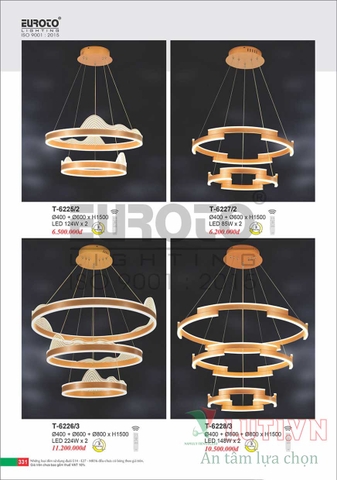 CATALOGUE ĐÈN TRANG TRÍ EUROTO 2022 (P2)