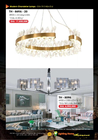 CATALOGUE ĐÈN TRANG TRÍ LIGHTING&HOME 2022 (P2)