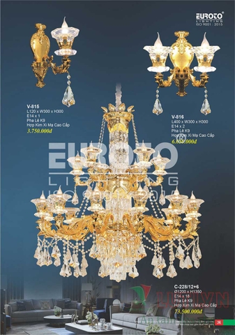 CATALOGUE BẢNG GIÁ ĐÈN TRANG TRÍ EUROTO 2022 (P1)