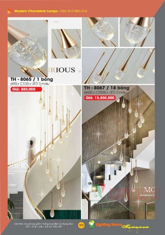 CATALOGUE ĐÈN TRANG TRÍ LIGHTING&HOME 2022 (P2)