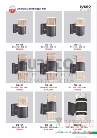 CATALOGUE ĐÈN TRANG TRÍ EUROTO 2022 (P2)