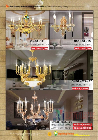 CATALOGUE ĐÈN TRANG TRÍ LIGHTING&HOME 2022 (P1)