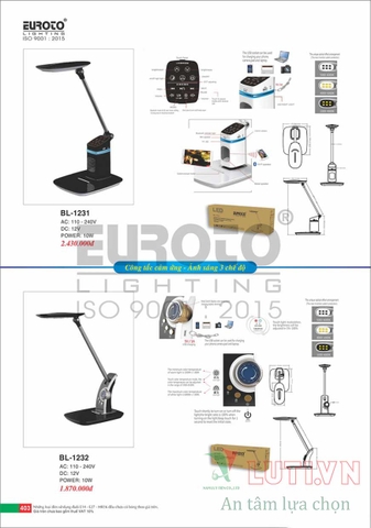 CATALOGUE ĐÈN TRANG TRÍ EUROTO 2022 (P2)