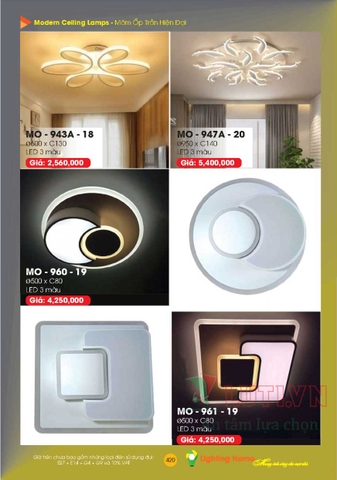 CATALOGUE ĐÈN TRANG TRÍ LIGHTING&HOME 2022 (P2)