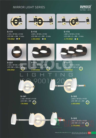 CATALOGUE ĐÈN TRANG TRÍ EUROTO 2022 (P2)