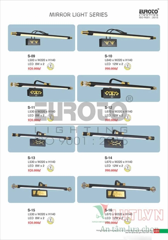 CATALOGUE ĐÈN TRANG TRÍ EUROTO 2022 (P2)
