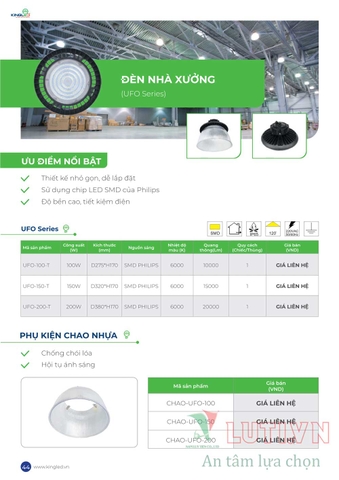 CATALOGUE BẢNG GIÁ ĐÈN LED KINGLED NĂM 2021