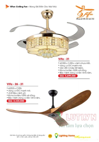 CATALOGUE ĐÈN TRANG TRÍ LIGHTING&HOME 2022 (P3)