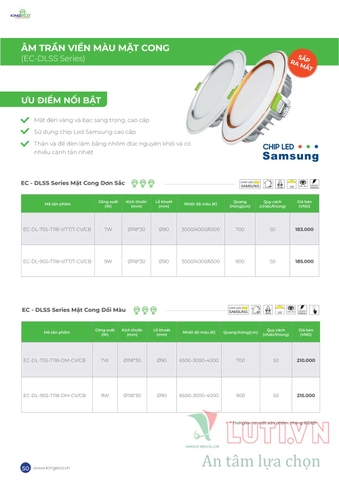 CATALOGUE BẢNG GIÁ ĐÈN LED KINGLED NĂM 2021