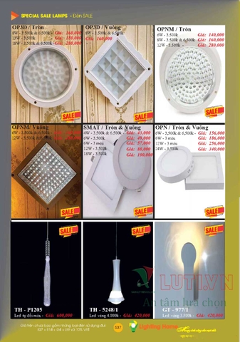 CATALOGUE ĐÈN TRANG TRÍ LIGHTING&HOME 2022 (P3)