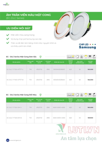 CATALOGUE BẢNG GIÁ ĐÈN LED KINGLED NĂM 2021