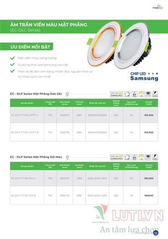 CATALOGUE BẢNG GIÁ ĐÈN LED KINGLED NĂM 2021